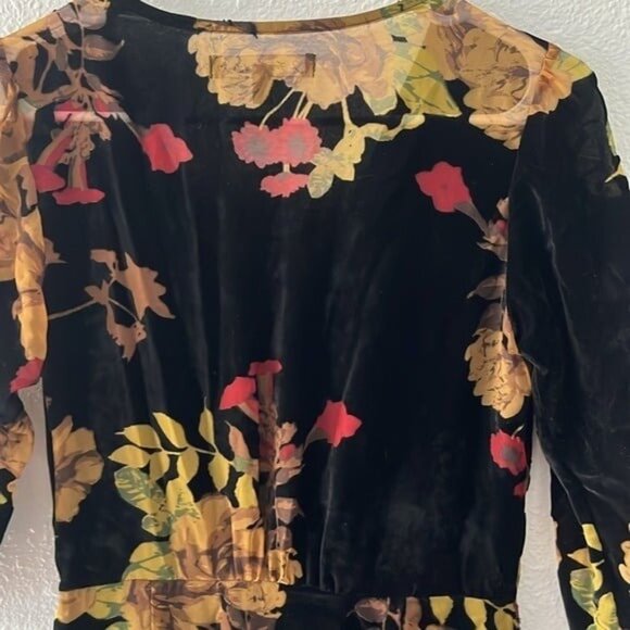 For Love and Lemons Dusty Rose Mini Dress Black Reel Orange Brown Size S… - Picture 6 of 8